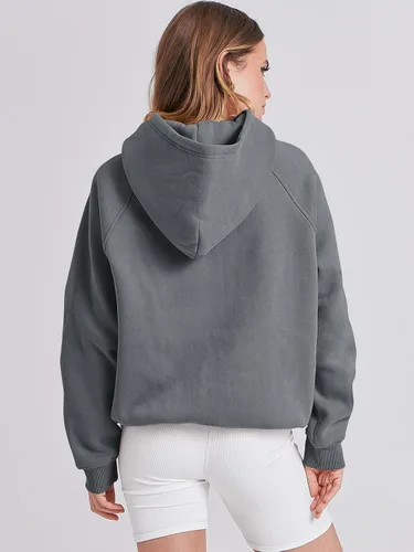 Miniatura 3 de ANRABESS - Sudaderas con capucha para mujer, sobre talla, de vellón de manga larga, modelo de 2024, para otoño
