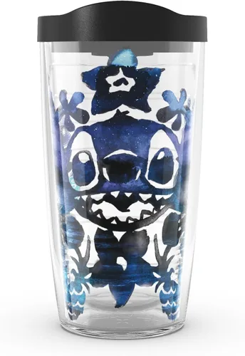 Tervis Disney - Vaso aislado de doble pared Lilo & Stitch Mist hecho en Estados Unidos mantiene las bebidas frías y calientes, 16 onzas, clásico