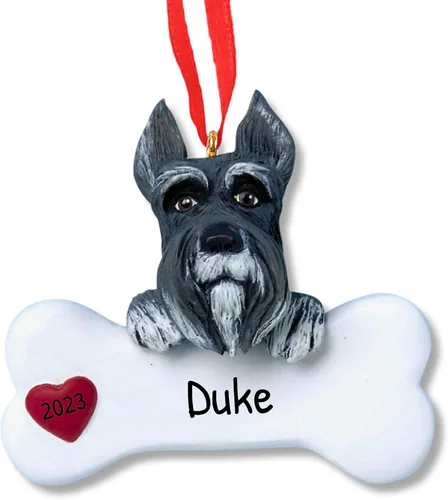 Miniatura 43 de Adornos de Navidad personalizados para perros 2024 – Adornos navideños de hueso de perro Husky para amantes de los perros, adorno de primera Navidad