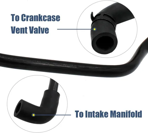Miniatura 4 de Manguera de ventilación de cárter PCV de 3.7L compatible con Jeep Commander Grand Cherokee Liberty Dakota Durango Nitro Ram 1500 2007-2012 Reemplaza