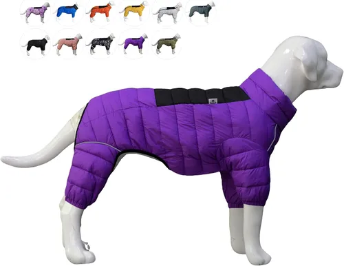 Miniatura 10 de ArmyGreen Abrigo para Perros - Chaleco reflectante cálido para perros pequeños, medianos y grandes, impermeable, resistente al viento, con Verde