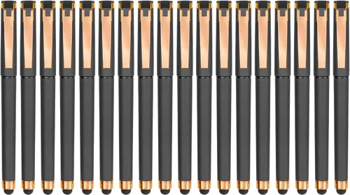 Miniatura 9 de Linbsunne - Bolígrafos de gel negros de 0.7mm, punta media, bolígrafos de oficina, bolígrafos 2 en 1 con lápiz táctil para pantallas táctiles