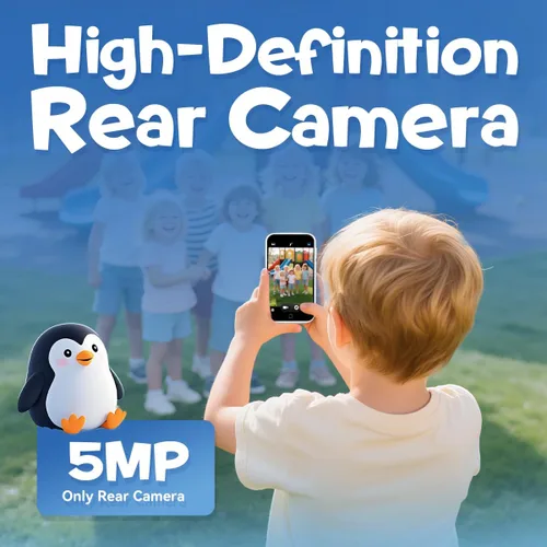 Miniatura 4 de Teléfono inteligente para niños, juguetes educativos para niños con más de 220 juegos, pantalla táctil de 3.97 pulgadas, cámara de 5 MP, control