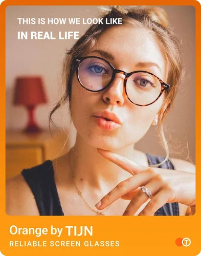 Miniatura 5 de TIJN Gafas de bloqueo de luz azul para hombres y mujeres, gafas de montura redonda gruesa vintage
