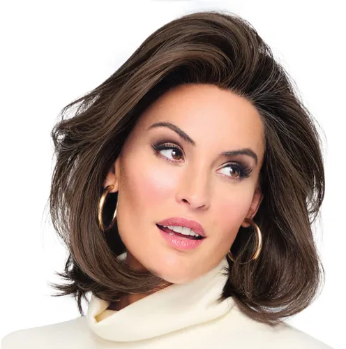 Raquel Welch Flying Solo - Peluca de página para niño, 100% atada a mano por ropa de pelo, gorra pequeña promedio, RL4/10SS Iced Java Java helado