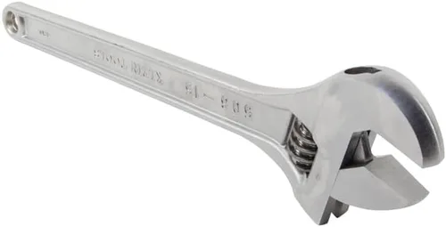 Miniatura 2 de Klein Tools 506-15 Llave ajustable, llave de transmisión forjada con acabado cromado pulido y mango contorneado, 15 pulgadas