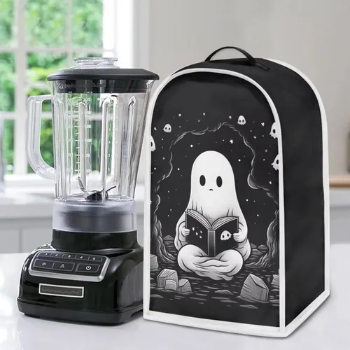 Miniatura 5 de TODIYADDU Funda negra para licuadora de fantasma, portátil, compatible con la mayoría de los electrodomésticos de cocina, a prueba de polvo, cocina