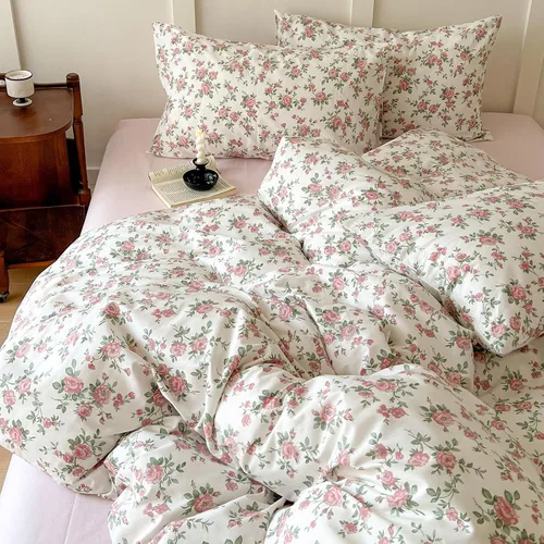 Miniatura 7 de BHUSB - Juego de funda de edredón para cama individual o queen para niños, 100 % algodón, 3 piezas, reversible, juego completo de ropa de cama