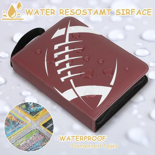 Miniatura 3 de Carpeta de Tarjetas de Fútbol Americano con Fundas, Carpeta de Tarjetas Coleccionables de 900 Bolsillos, Carpeta Porta Tarjetas de 9 Bolsillos Álbum