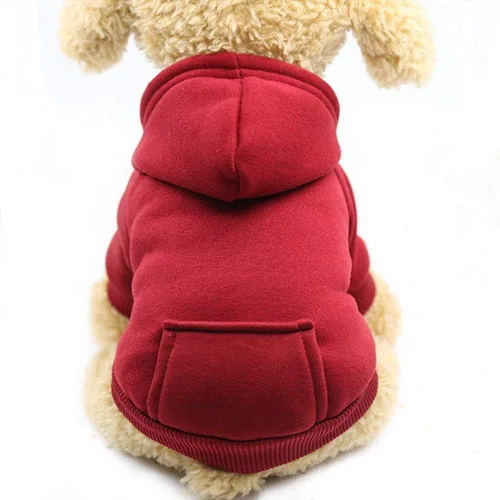 Miniatura 30 de Jecikelon Sudadera con capucha para perro de invierno con bolsillos, ropa cálida para perros pequeños, abrigo de chihuahua, ropa de cachorro y gato