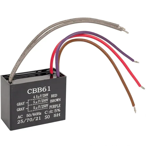 BlueStars - Condensador de ventilador de techo CBB61 de 4.5uf+5uf+5uf de 5 cables y 250 V CA, paquete de 1, repuesto para ventilador de techo
