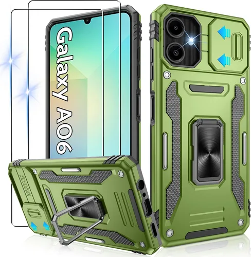 Miniatura 264 de Gritup para Samsung Galaxy S22 Funda con protectores de pantalla HD de 2 paquetes y cubierta deslizante para la cámara, protección contra caídas