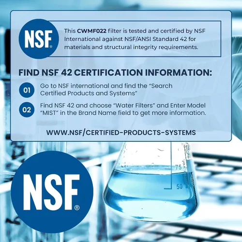 Miniatura 6 de Mist DA29-00003G Reemplazo del filtro de agua para refrigerador Samsung DA29-00003F, HAFCU1, Aqua-Pure Plus, Kenmore HAFIN1 – Certificado NSF 42