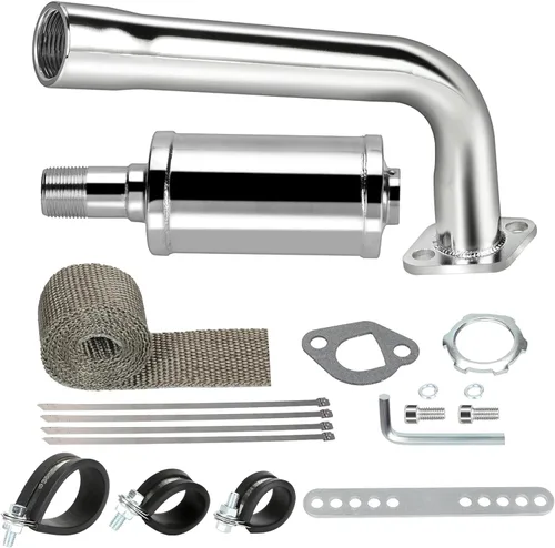 FVRITO Tubo de escape reforzado con kit de cinta protectora térmica para Predator no hemi 6.5HP 212cc 196cc Coleman CT200u BT200X KT196 Baja MB200