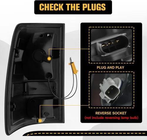Miniatura 3 de Luces traseras LED mejoradas compatibles con Dodge RAM 1500 2009-2018, Ram 2500 3500 2010-2018 modelos de luz trasera halógena de fábrica, lente Luz