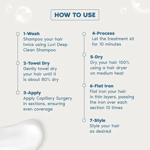 Miniatura 6 de Luvi Cirugia Capilar para el Cabello Sin Formol, B-tox Capilar, de larga duración, antiencrespamiento, alisado, queratina brasileña 5 en 1, vegano