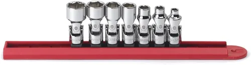 GEARWRENCH 7 piezas 1/4" Drive 6 Pt. Juego de enchufes flexibles, SAE - 80310D