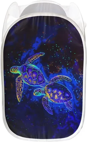 Miniatura 20 de AFPANQZ Cesta plegable de malla para ropa sucia, plegable, portátil, para guardar lugar para el hogar, fácil de plegar para viajes, 13.5 x 13.5 x 21