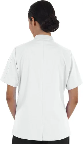Miniatura 8 de Abrigo de chef ligero para mujer (XS-3X, 9 colores)