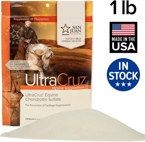 Miniatura 4 de UltraCruz Sulfato de condroitina equina, polvo, 1 lb (suministro para 129 días)