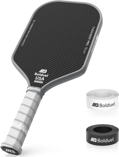 Miniatura 9 de Paletas de pickleball de fibra de carbono aprobadas por USAPA de nivel profesional para jugador agresivo y ofensivo, raqueta de pickleball con Fibra