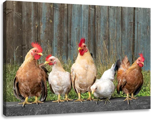 Miniatura 9 de Woxfcart Lienzo rústico de granero rojo para pared, obra de arte de granja con bandera estadounidense y molino de viento para decoración de pared