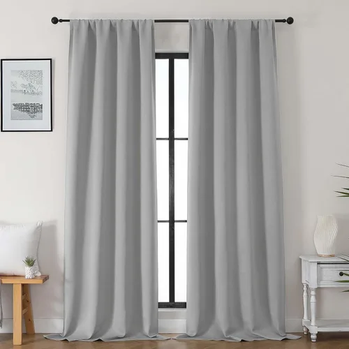 Miniatura 143 de Gwine Cortinas opacas para dormitorio, 54 pulgadas de largo, paneles de cortina de ventana con aislamiento térmico y reducción de ruido, cortinas