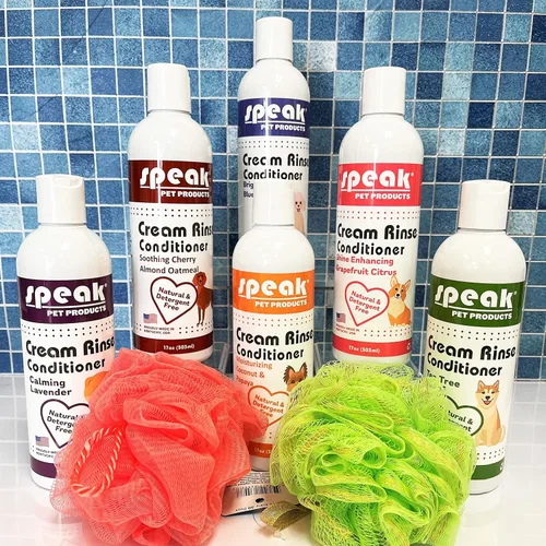 Miniatura 6 de Speak Pet Products Acondicionador de enjuague en crema natural para perros, ciruela de arándanos iluminadores, 17 onzas
