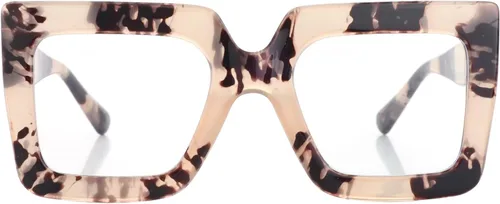 Miniatura 13 de Onrtry - Gafas de luz azul grandes y cuadradas para mujeres y hombres, con marco grueso, para computadora, sin receta, gafas de gran tamaño Marco