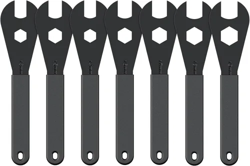Miniatura 9 de Pawfly Juego de llaves de cono de bicicleta, kit de herramientas delgado de extremo abierto para reparación de cubo de rueda de bicicleta