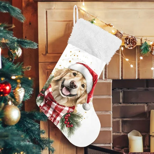 Miniatura 17 de ALAZA Medias de Navidad divertidas con muñeco de nieve agitando la mano, clásicas, decoraciones grandes personalizadas para la familia, temporada