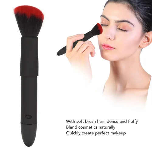 Miniatura 4 de TARSHYRY Cepillo de maquillaje eléctrico, multifuncional de 10 engranajes, cepillo de masaje eléctrico para rubor, cepillo de maquillaje USB