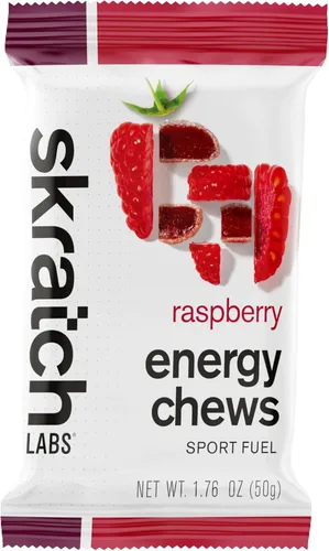SKRATCH LABS Raspberry Sport Energy Chews, 1.76 onzas