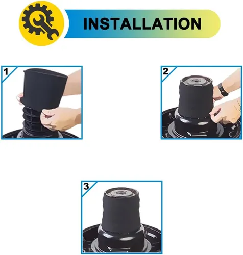 Miniatura 3 de SpaceTent Paquete de 3 filtros de espuma VFF51 para aspiradoras Vacmaster de 5 a 16 galones, se adaptan a la mayoría de aspiradoras Shop-Vac de 5 a