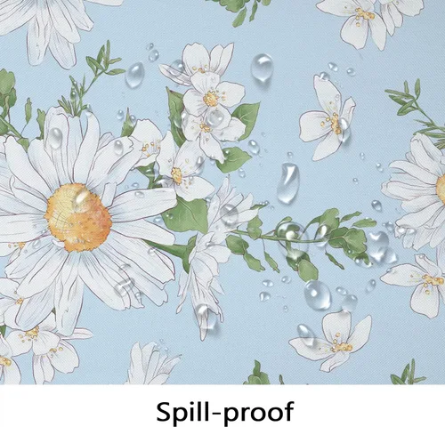 Miniatura 4 de Bnejvif Mantel ovalado de tela con estampado de girasol, para primavera y verano, impermeable, sin arrugas, duradero para mesas, 54 x 72 pulgadas