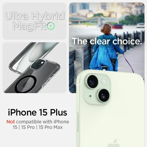 Miniatura 441 de Spigen Funda para iPhone 13 Mini, ultra híbrida MagFit [antiamarilleo] [compatible con Magsafe] - Transparente