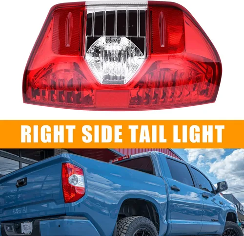 Miniatura 7 de Luz trasera compatible con Toyota Tundra 2014-2021 Pickup Luz trasera derecha del lado del pasajero Conjunto de lámpara de freno trasera sin
