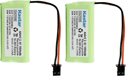 Kastar Paquete de 2 baterías de repuesto para Uniden BT-1008 BT-1016 BT-1021 BT-1025 BBTG0645001 BBTG0734001 BBTG0847001 y Uniden D1785 D1680 D17880