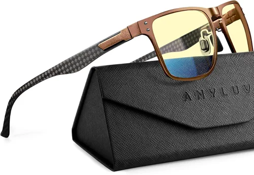 Miniatura 27 de ANYLUV Blue Light Glasses Men, Carbon Fiber Working Blue Light Blocking Glasses Relieve Eyestrain for Men Women