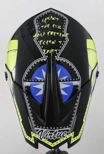 Miniatura 2 de Casco de motocross todoterreno, casco para moto de calle, casco para motocicleta, ATV, BMX, MX, con guantes, gafas y máscara para unisex, jóvenes