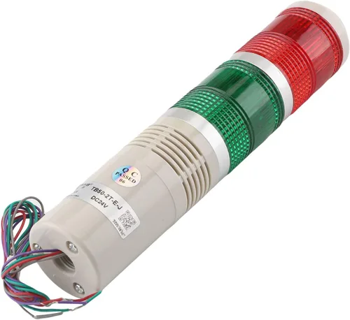 Miniatura 3 de Othmro Columna de luz de señal industrial LED alarma redonda torre indicador luz continua luz de advertencia roja verde DB 90db 24 V 3 W 1 unids