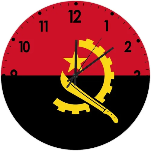 Miniatura 138 de Cheyan Reloj de pared con bandera de Canadá de 12 pulgadas, silencioso, sin tictac, de PVC, funciona con pilas, reloj redondo decorativo, regalo