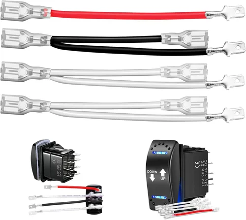 Nilight Juego de cables de puente de interruptor basculante de 7 pines para interruptor basculante de encendido/apagado de 7 pines para automotriz