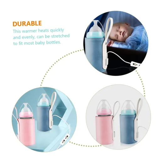 Miniatura 2 de BESPORTBLE Funda calentadora portátil para botellas de leche, control inteligente de temperatura por USB, con temporizador, apto para viajes