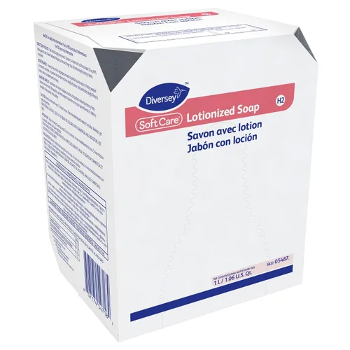 Miniatura 2 de Diversey 05487. Jabón de manos locionizado Soft Care, Recambio de cartucho BIB rosa perlado hidratante para dispensador Elite, aroma floral, 33.8 fl