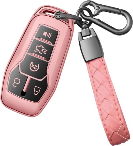 Miniatura 10 de Funda para Llave Ford con Llavero de TPU Suave Premium, Carcasa de Llave de Protección Completa Compatible con Ford Fusion 2013-2016, Ford Mustang