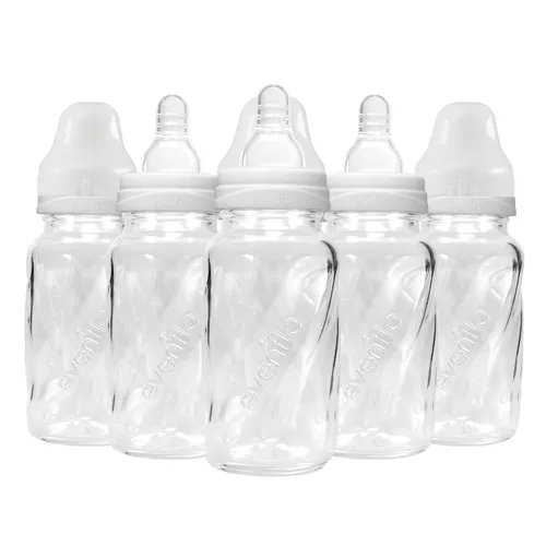 Evenflo 4oz Twist Botella de vidrio – Set – 6PK