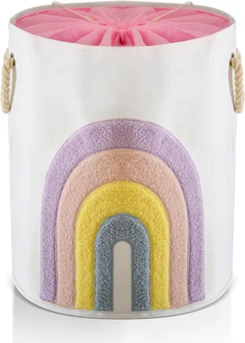 Miniatura 13 de Cesta de bebé extragrande para guardería, cesta de juguetes para niños de 58 litros, cesta de lavandería para ropa sucia de bebé, cesta de Elefante