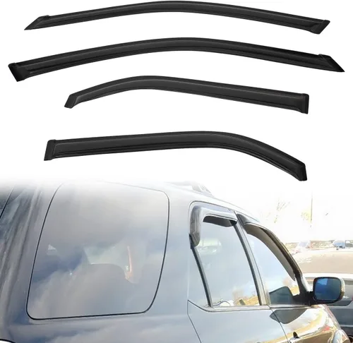 Miniatura 39 de Protectores de lluvia compatibles con modelos Trailblazer/GMC Envoy 2002-2009 para 5 pasajeros, visera de ventana lateral, deflector de viento