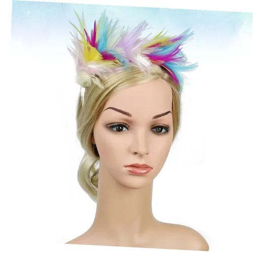 Miniatura 4 de Abaodam 1920 s Prom Headband Gatsby Headband Fascinator Headband Carnival Fascinator Fascinators for Women Tea Party Pride Hat Black Headbands